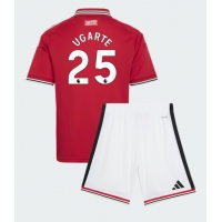 Manchester United Manuel Ugarte #25 Hemmatröja Barn 2026-27 Kortärmad (+ Korta byxor)